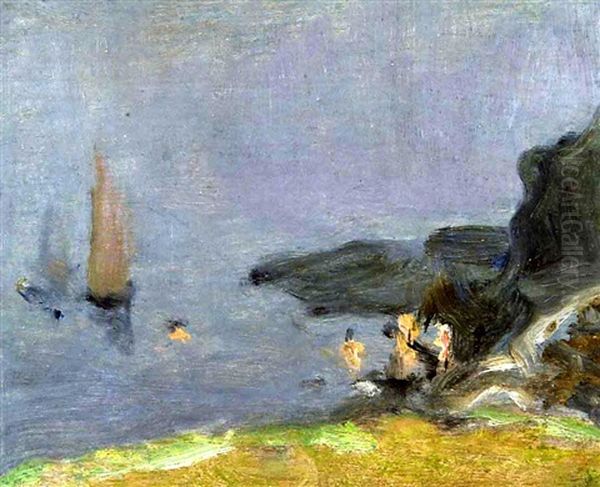 Bathers, Le Pouldu - view 1