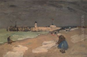 Flemish Peasants On The Beach Flemish Peasants On The Beach