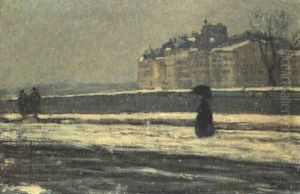 Paris, Quai Des Grands Augustins Sous La Neige by James Wilson Morrice