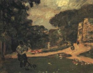 A Garden Scene by James Wilson Morrice