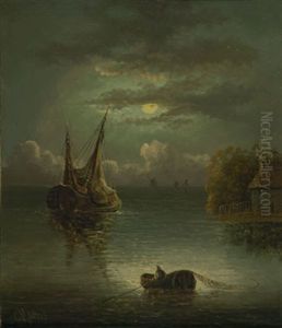 Mondnacht Am Meer by Charles Greville Morris