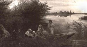 Playing Boats by Charles Greville Morris