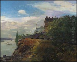 Chateau Frontenac - Cape Diamond From The St. Lawrence by Edmund Montague Morris