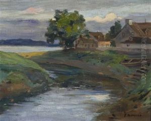 River Cottages by Edmund Montague Morris