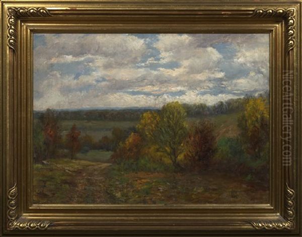 Autumnal Indiana Valley Landscape - view 1