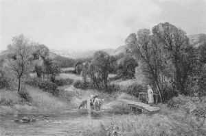 Landscape With Highland Cattle