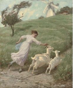 The Young Goat-herd by Philip Richard Morris