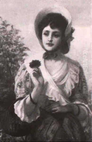 Portrait De Jeune Femme Au Panier - view 1