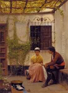 The Patio by William Bright Morris