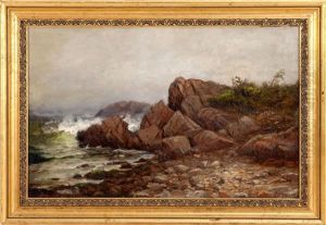 Waves Crashing Against A Rocky Coast by Jonathan Bradley Morse