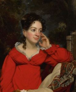 Girl In Red Gown