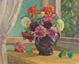 Blumenstillleben by Therese Von Mor-Sunegg