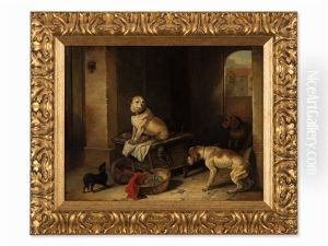 Four Dogs by Jan Mortel