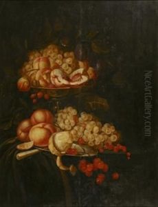 A Still Life Of Fruit by Jan Mortel