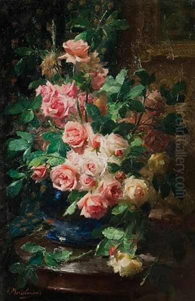 Still Life With Roses On A Table - view 1
