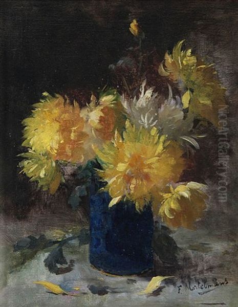 Still Life With Chrysanthemums - view 1