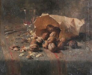 Nature Morte Aux Noix by Frans Mortelmans