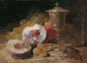 Fruchtestillleben Mit Prunkpokal