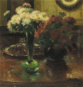 Red And White Chrysanthemums