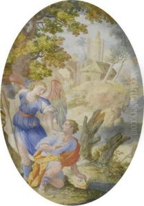 Tobias And The Angel by Vittorio Maria Bigari