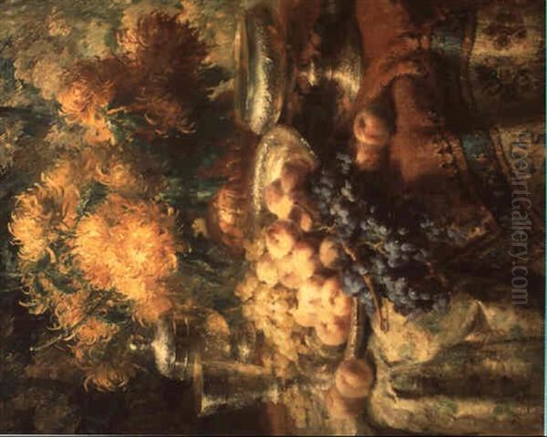 Nature Morte Aux Fruits Et A L'argenterie - view 1