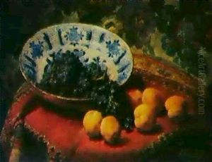 Nature Morte Aux Raisins                                    Stilleven Met Druiven by Frans Mortelmans