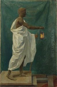 Gliedermann With A Stick, White Cloth And A Bat-lamp Gliedermann With A Stick, White Cloth And A Bat-lamp