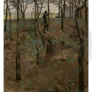 The Wood-cutter by Thomas Corson Morton