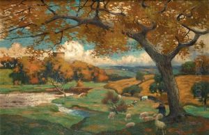Autumn Landscape by Thomas Corson Morton