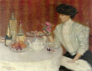 Jeune Femme A La Rose Jeune Femme A La Rose
