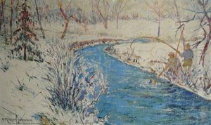 Peche En Riviere L'hiver