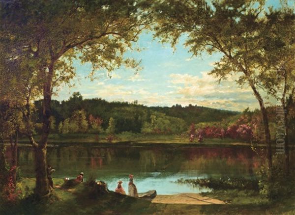 Activities Along A Riverbank - view 1