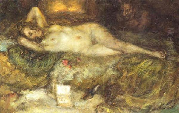 Nudo Femminile Spiato Da Un Satiro - view 1