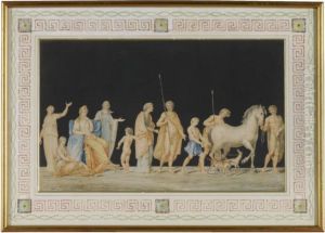 Design For A Frieze With Classical Figures