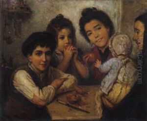 In Famiglia, 1902 by Felix Stone Moscheles