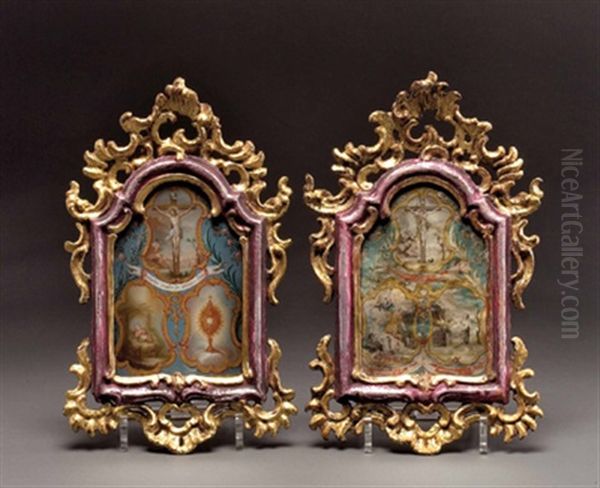 Kreuzigung, Menschwerdung, Eucharistie (+ Kreuzesopfer, Abrahamsopfer Und Opfer Abels; Pair) - view 1