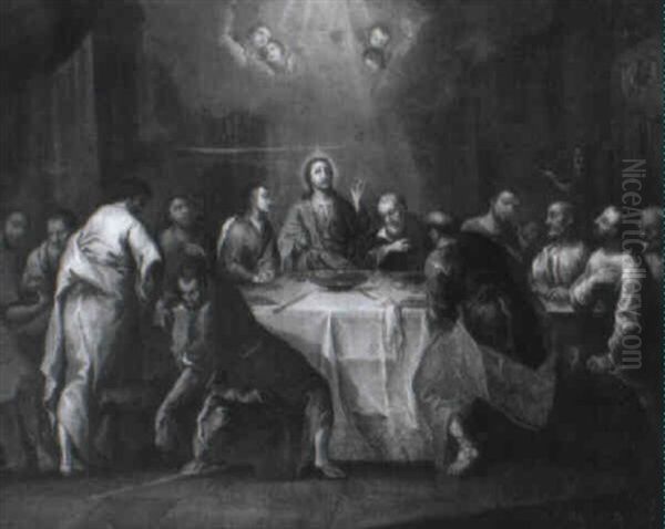 Beim Gastmahl Des Phariseers Simon Salbt Madgalena Christi F_se - view 1