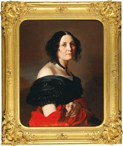 Portrait Of Elena Irineevna Chreptowicz-titoff by Ernst Moser
