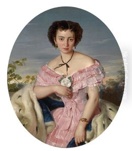 Portrait Der Sangerin Philippine Von Edelsberg (1835 - Nach 1877; Hofopernsangerin In Berlin)