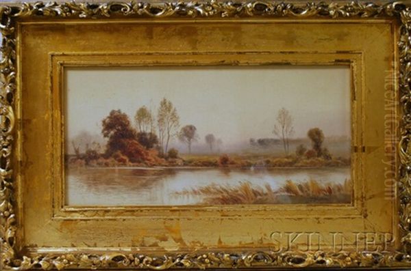 River And Misty Fields - view 1