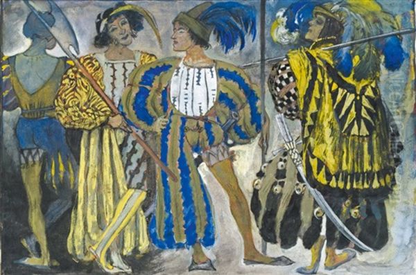 Set And Costume Design For The Opera "der Bergsee" By Julius Bittner - view 1
