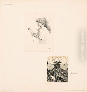 Lesendes Madchen by Kolo Moser