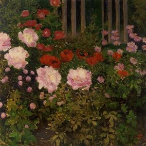 Bluhende Blumen Am Gartenzaun by Kolo Moser