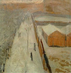Tiefblick Auf Verschneite Strase by Kolo Moser