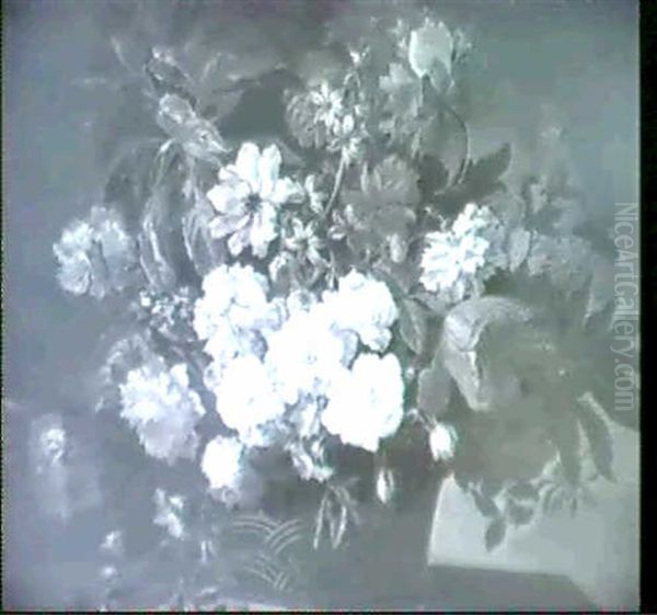 A Still Life Of Roses, Tulips..... - view 1