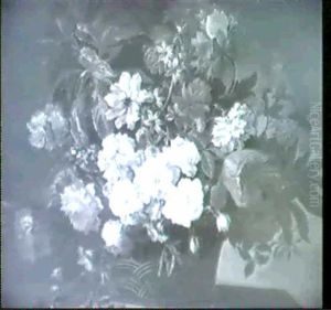 A Still Life Of Roses, Tulips..... by Mary Moser
