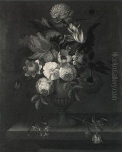 Still Life Of Summer Flowers by Mary Moser