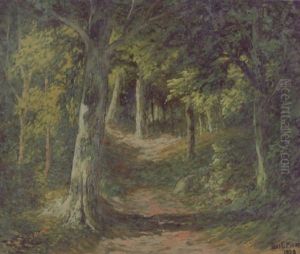 Wooded Path by Thomas G. Moses