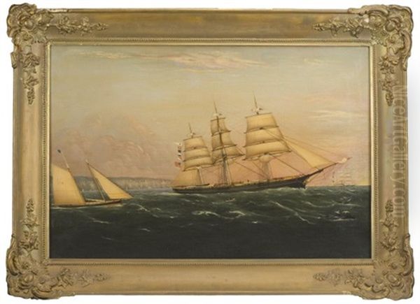 The Ship Jean Ingelow Taking A Pilot Off New York - view 1