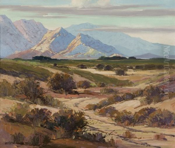 Road Through A Desert Landscape - view 1